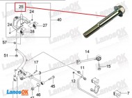 Болт сайлентблока заднього верхнього важеля Епіка Еванда GM 94502239