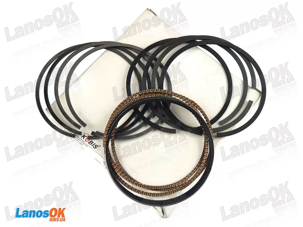 Кільця поршневі Лачетті 1.8 LDA +0.25 Kobis
