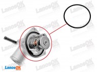 Прокладка термостата Лачетти 1.8 LDA Elring 702.358