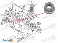 Гайка болта развала Каптива GM 10282253