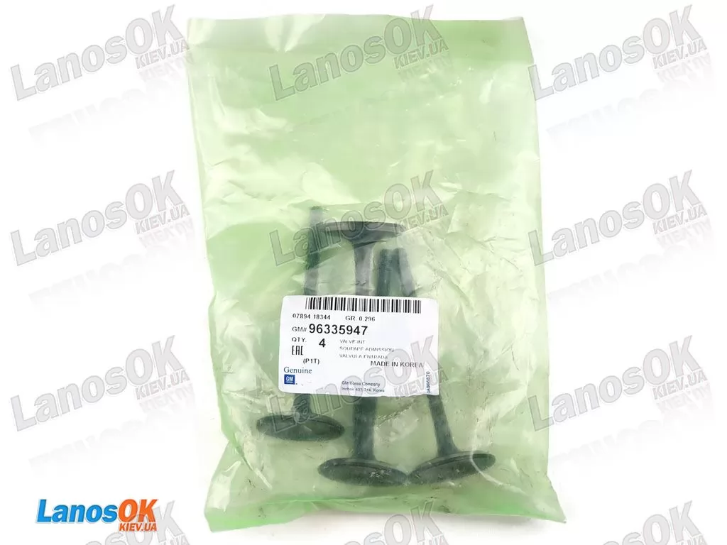 Клапан впускной Авео 1.5 GM 96335947