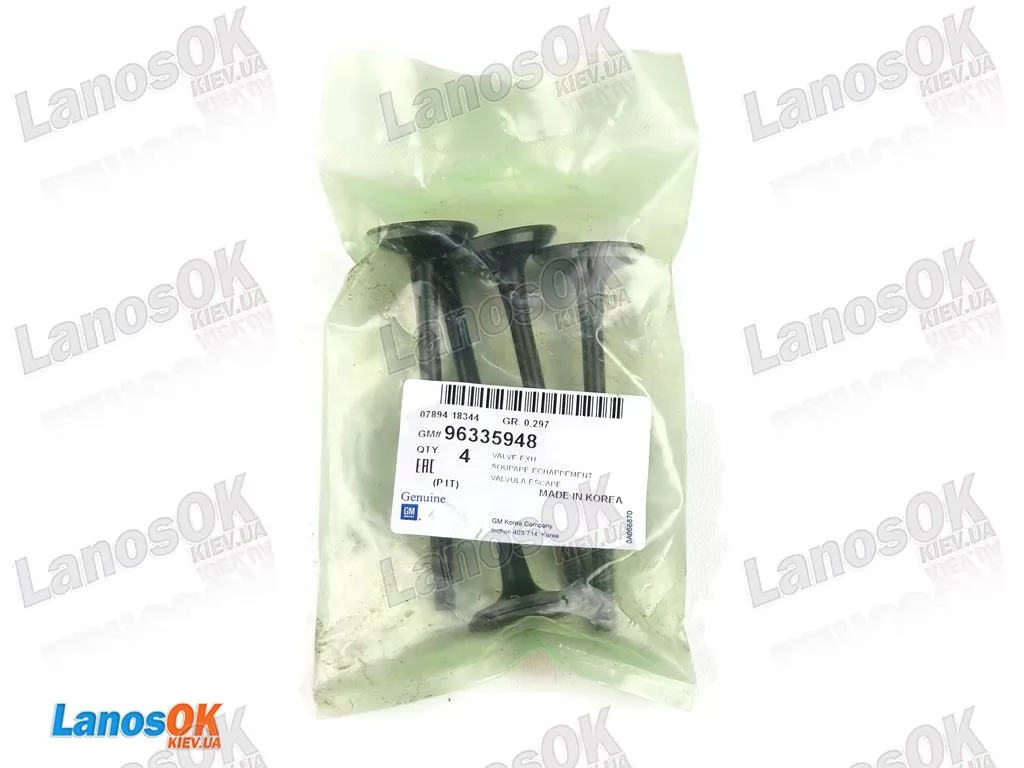 Клапан выпускной Авео 1.5 GM 96335948