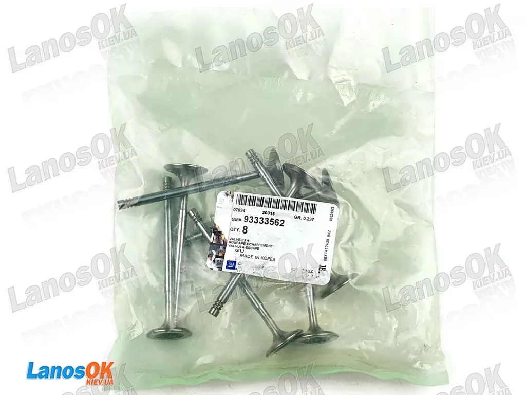 Клапан випускний Лачетті 1.8 LDA GM 93333562