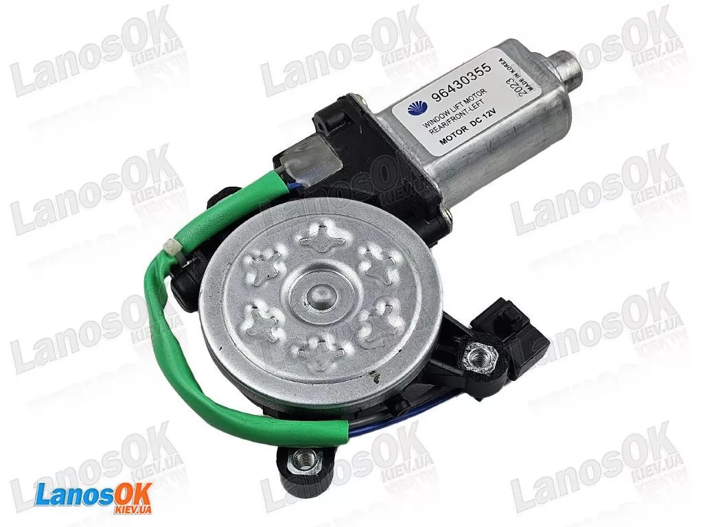 Мотор склопідйомника Ланос Сенс (шестірня) Daewoo Motors (лівий) 96430355