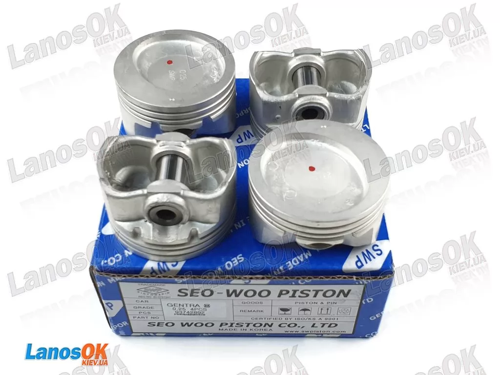 Поршні Авео 1.5 Віда 1.5 8V +0.25 SWP 93742892