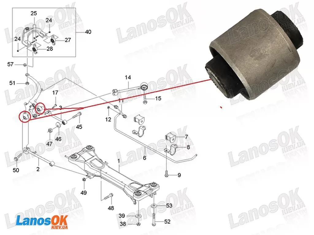Сайлентблок заднего кулака (не плавающий) Эпика Эванда Q-FIX Q0050505